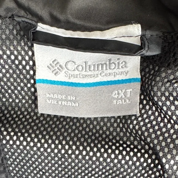 Columbia Black Hooded Rain Shell Jacket - Picture 2 of 4
